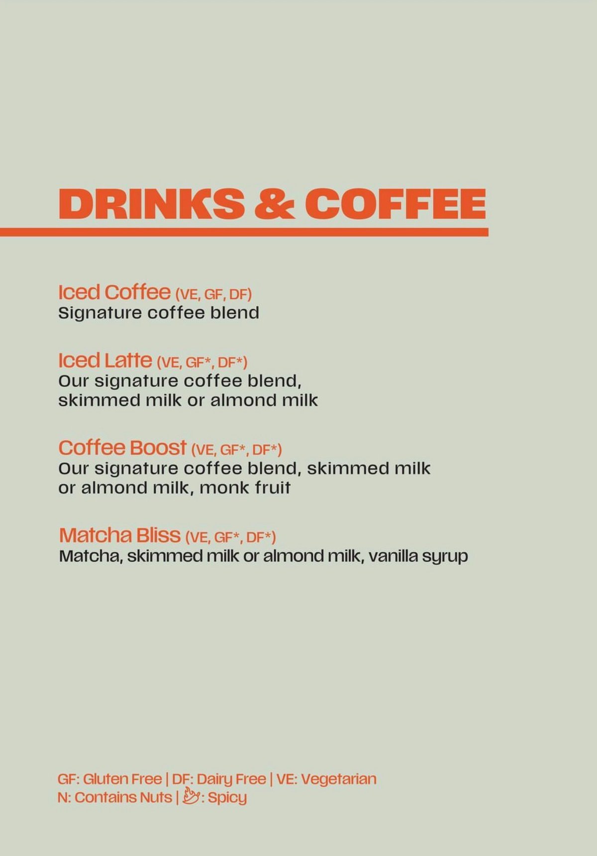 Dash menu, page 1