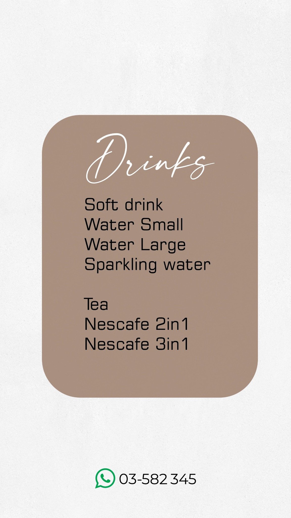 THE OVEN menu, page 2