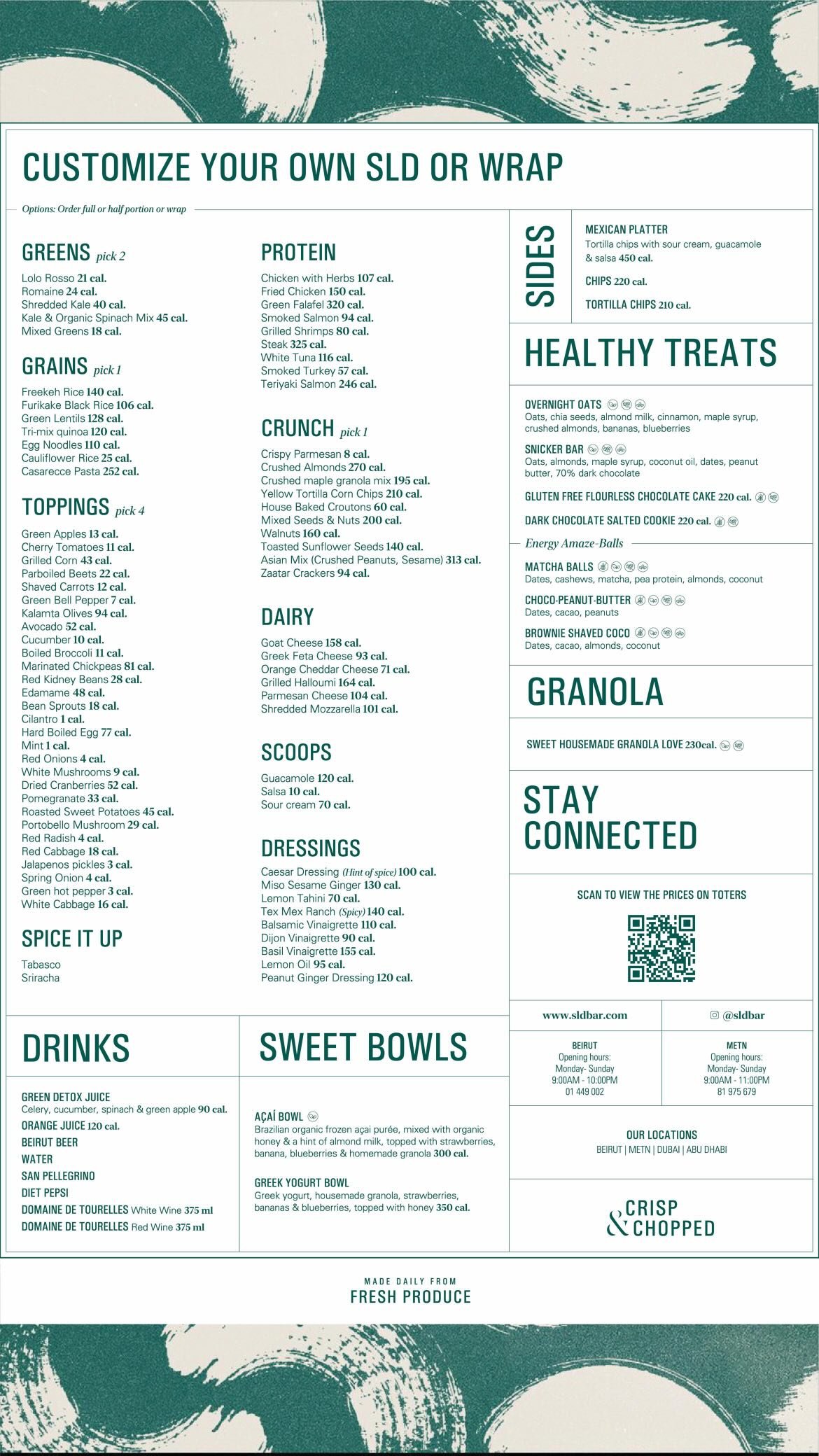 SLD Bar menu, page 2