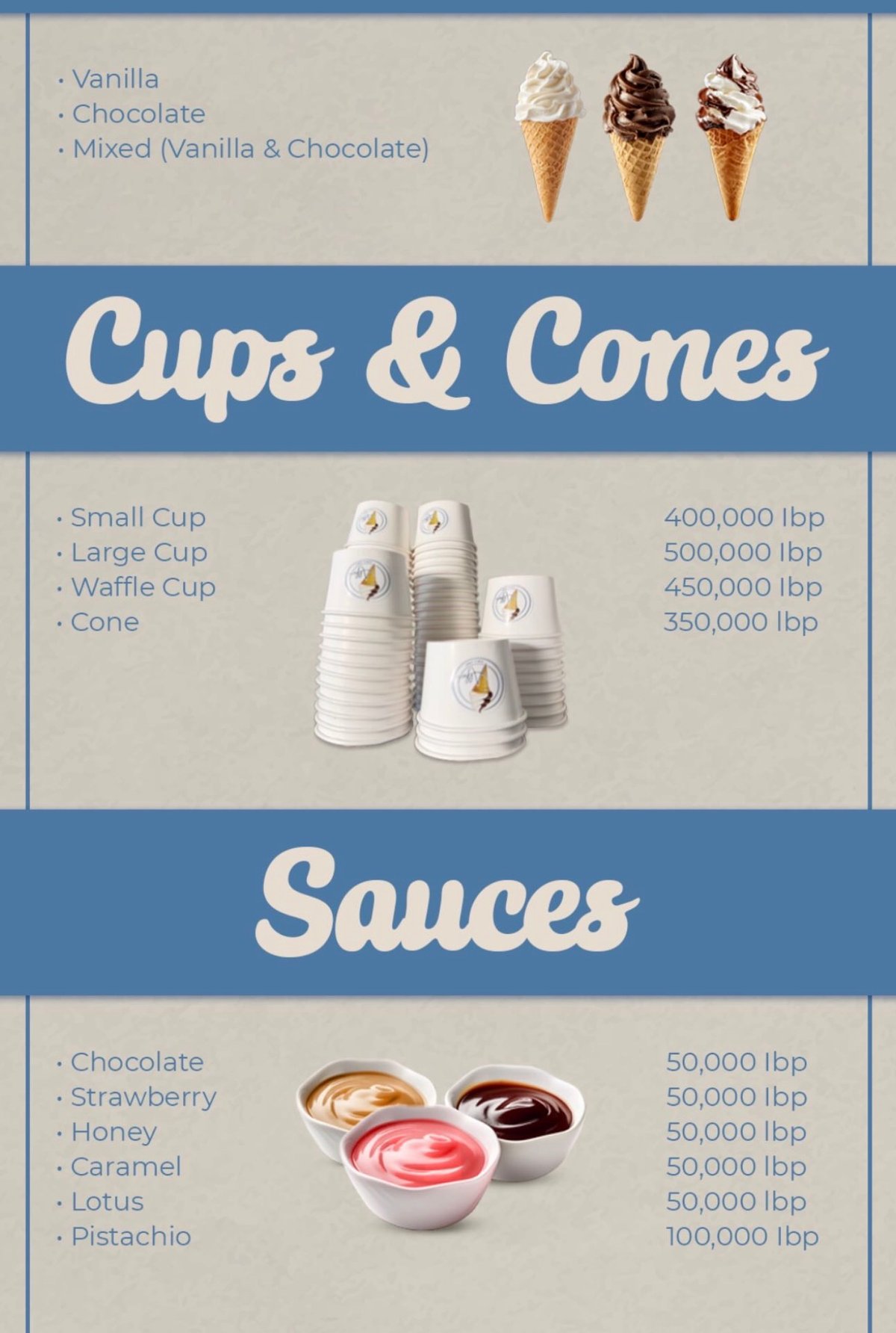 Merry Cream Alfred menu, page 2