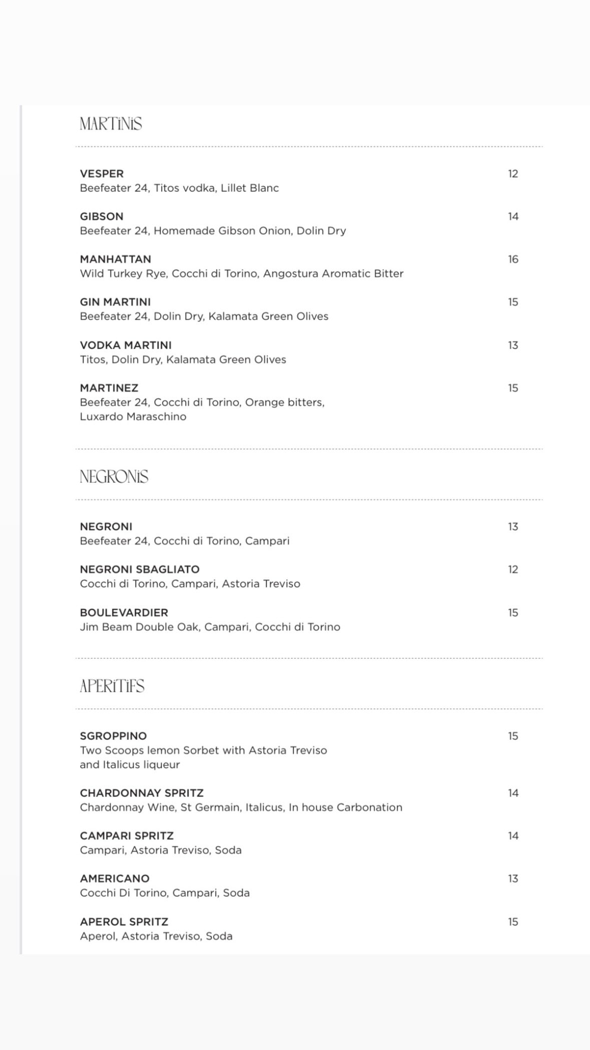Marly's menu, page 12
