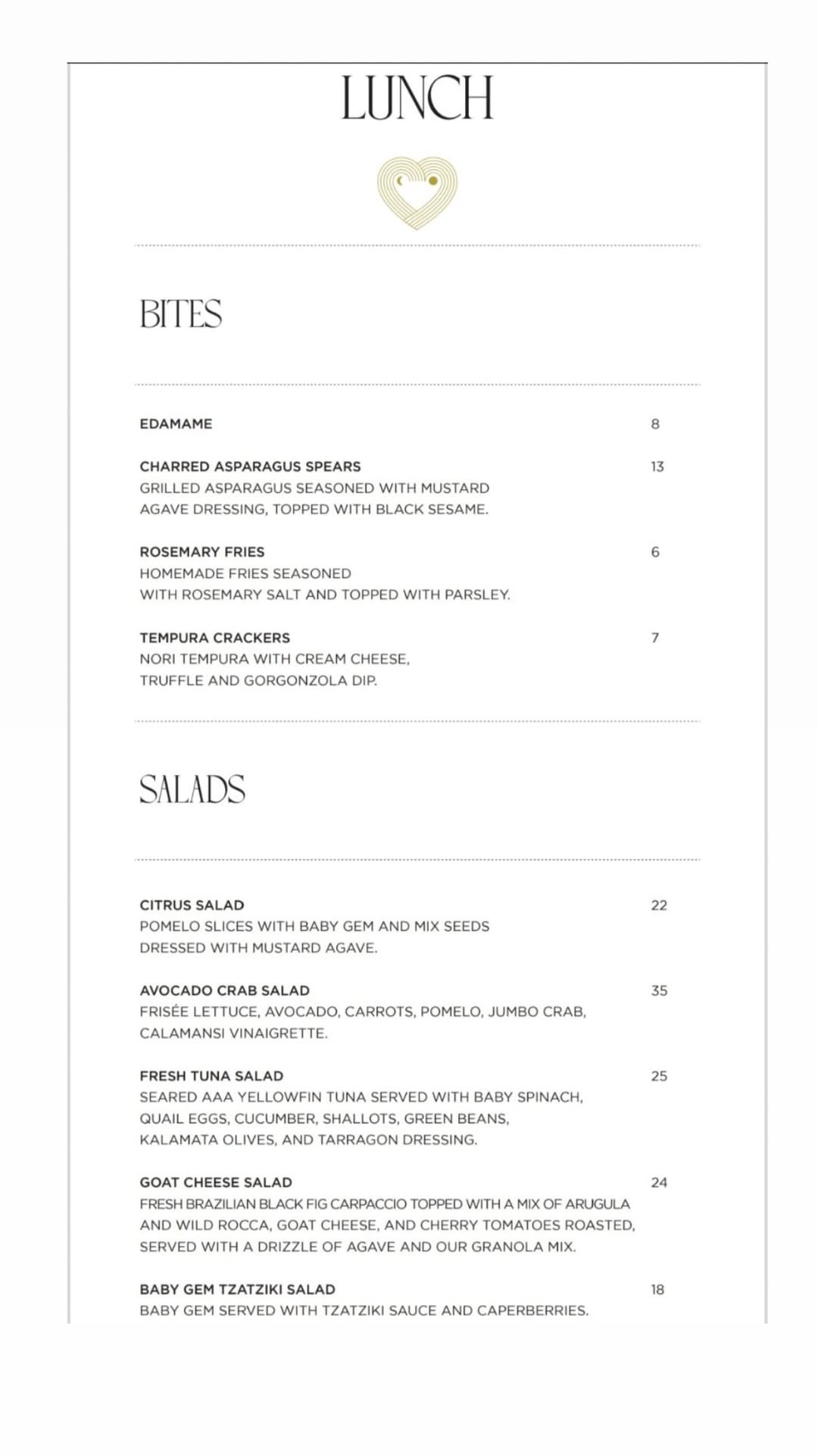 Marly's menu, page 2