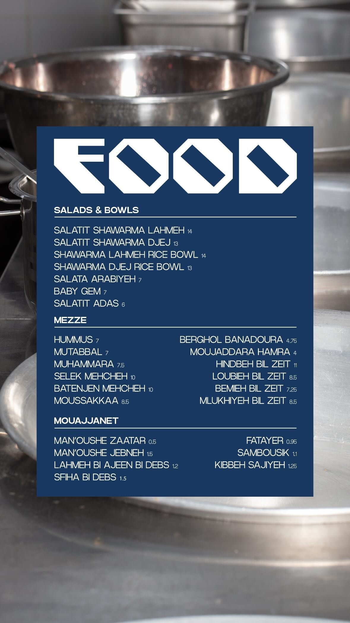 Em Sherif Deli menu, page 1