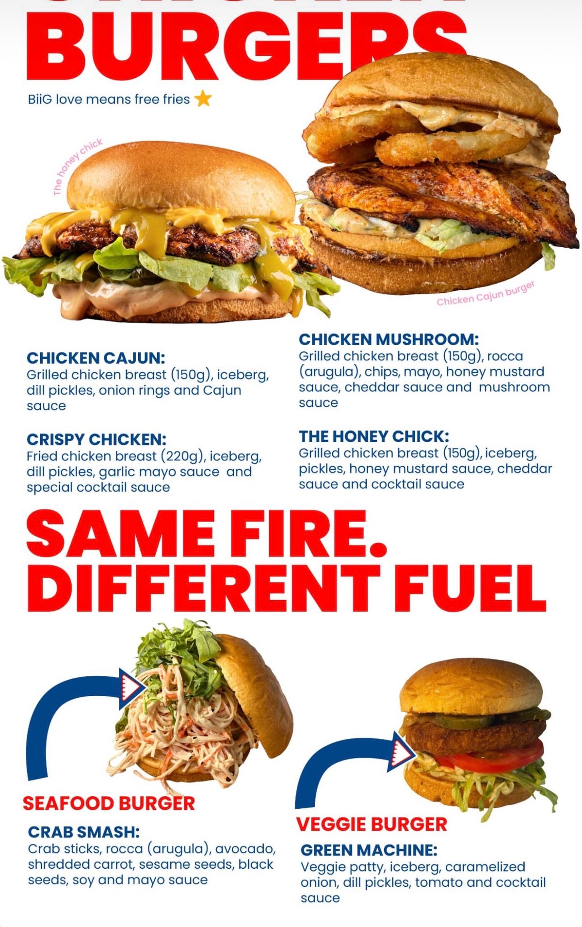 BIIg Burger menu, page 4