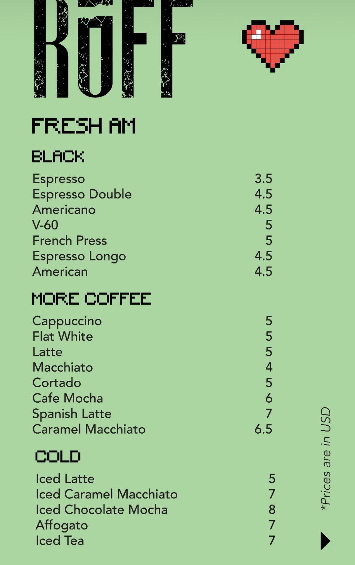 ROFF menu, page 8
