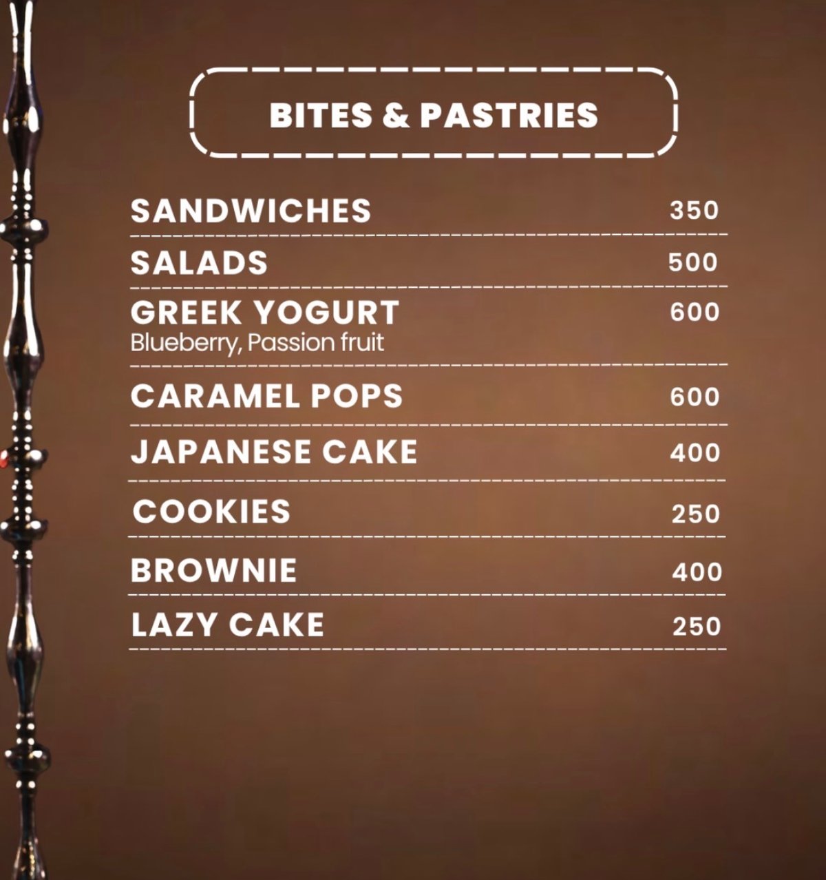 Cuppuff menu, page 1