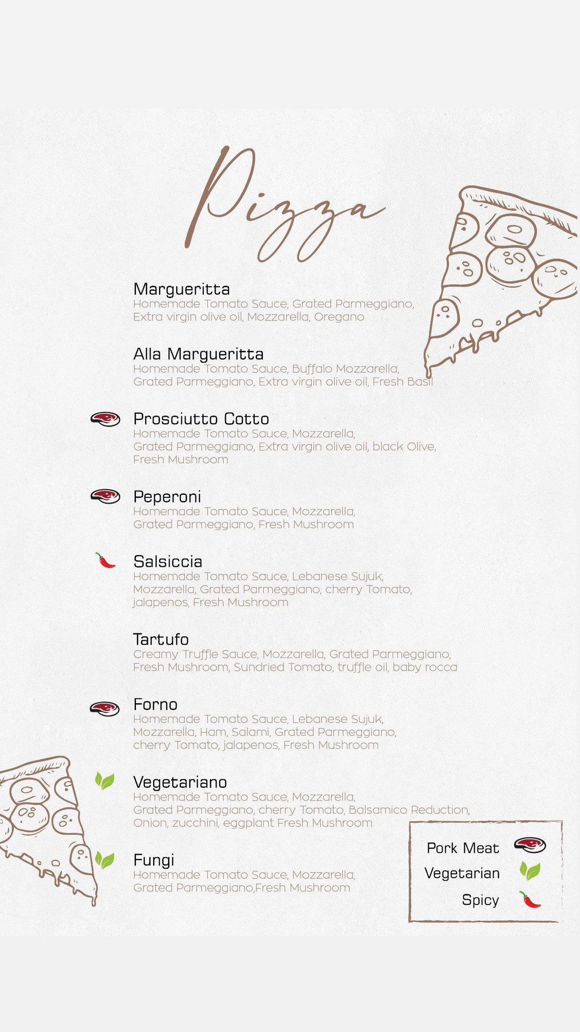 THE OVEN menu, page 3