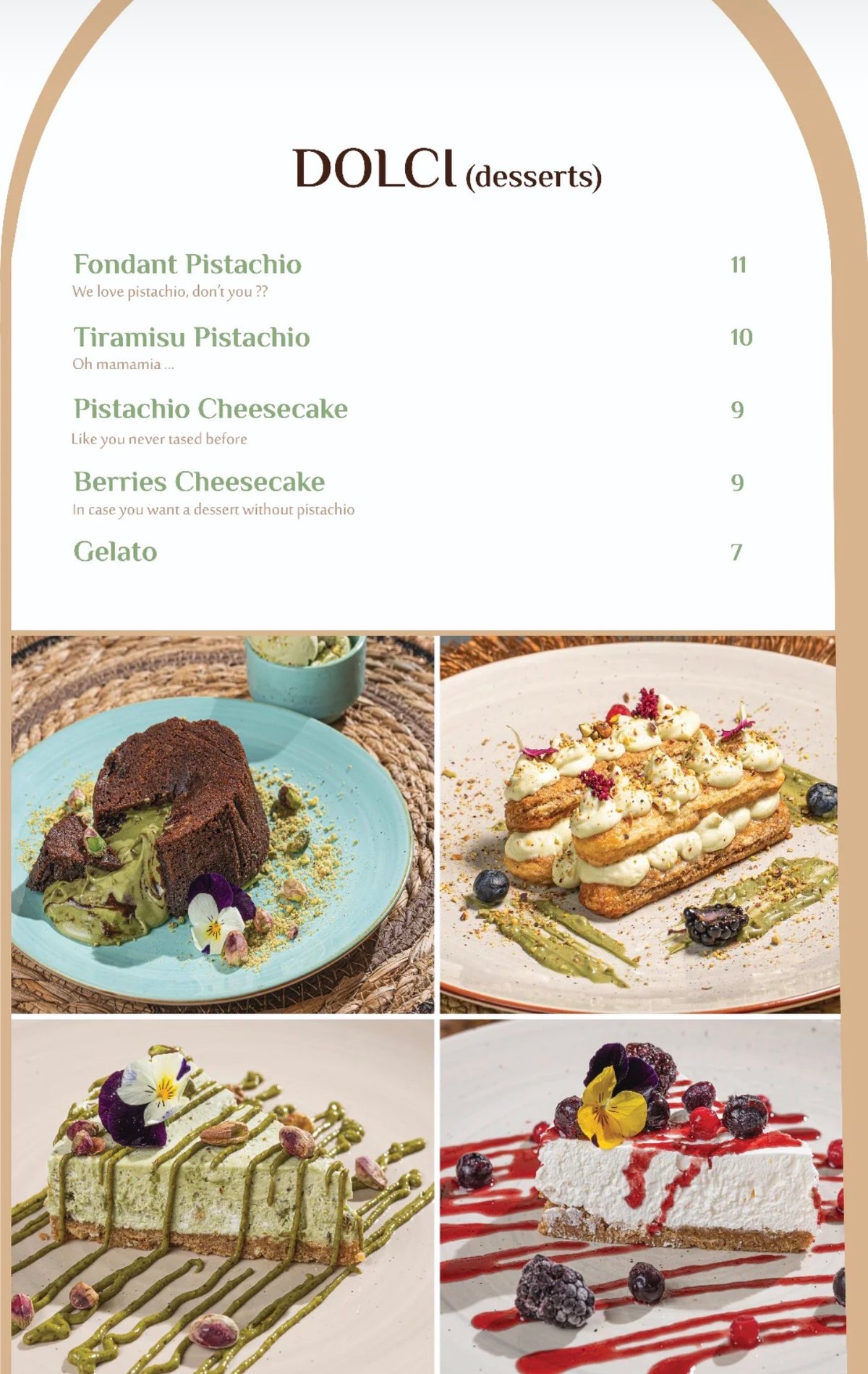 Set El Kell menu, page 1