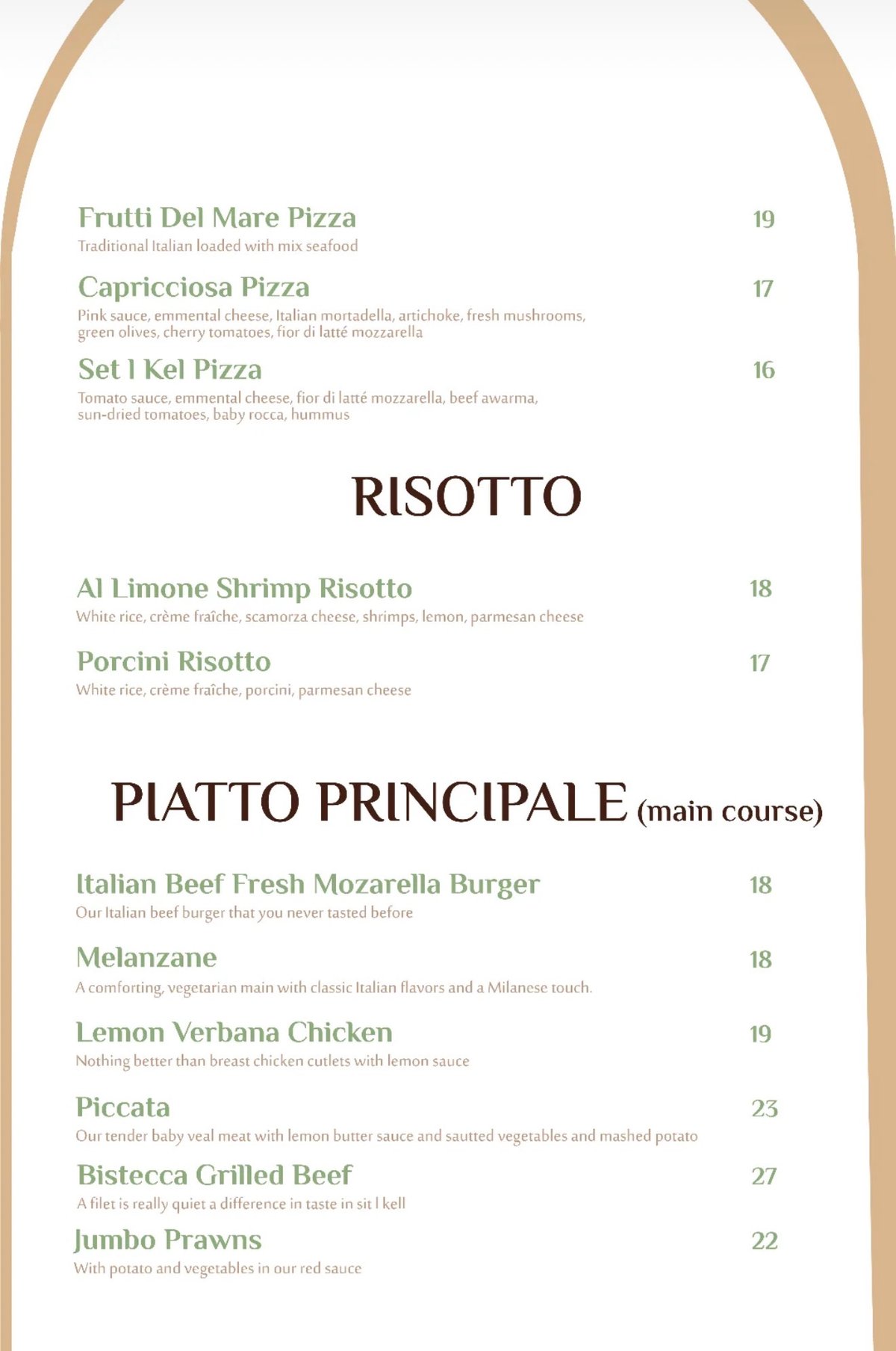 Set El Kell menu, page 3