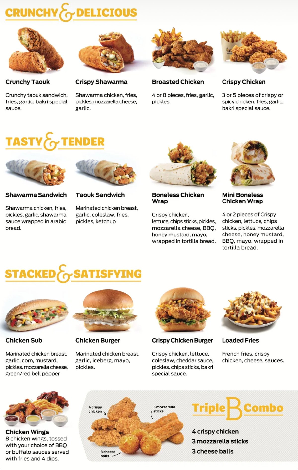 Bakri menu, page 2