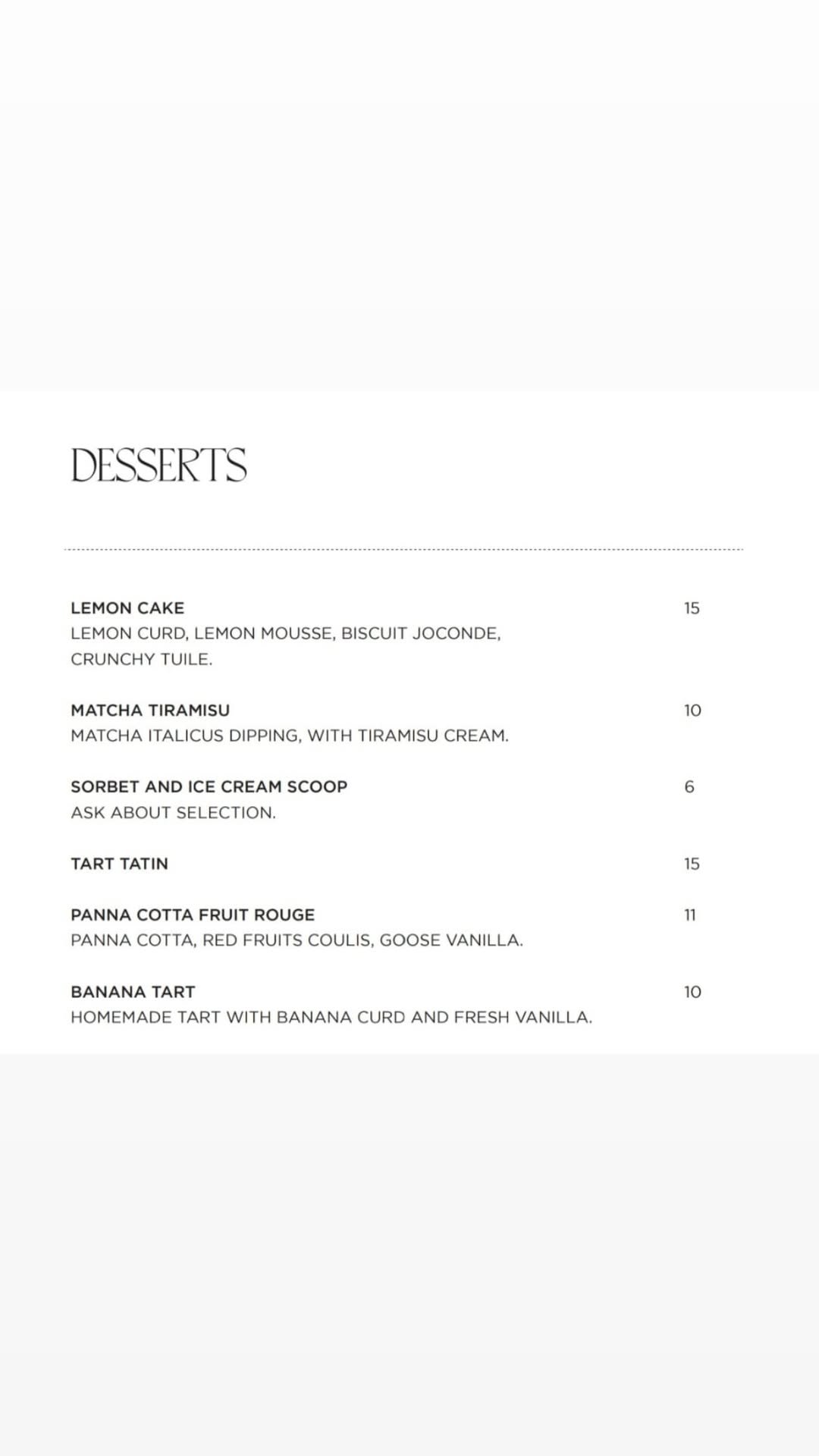 Marly's menu, page 9