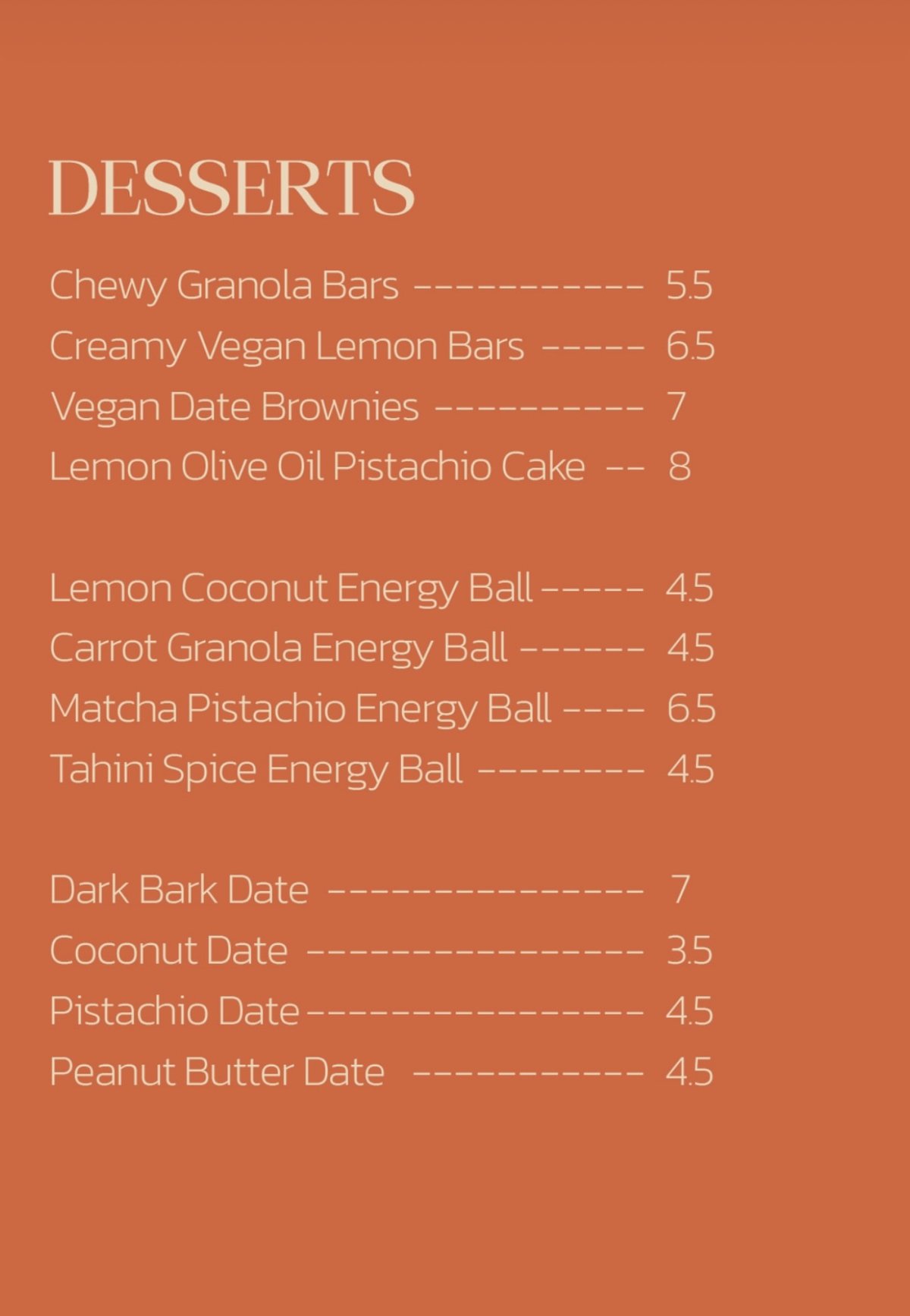 Hale menu, page 3