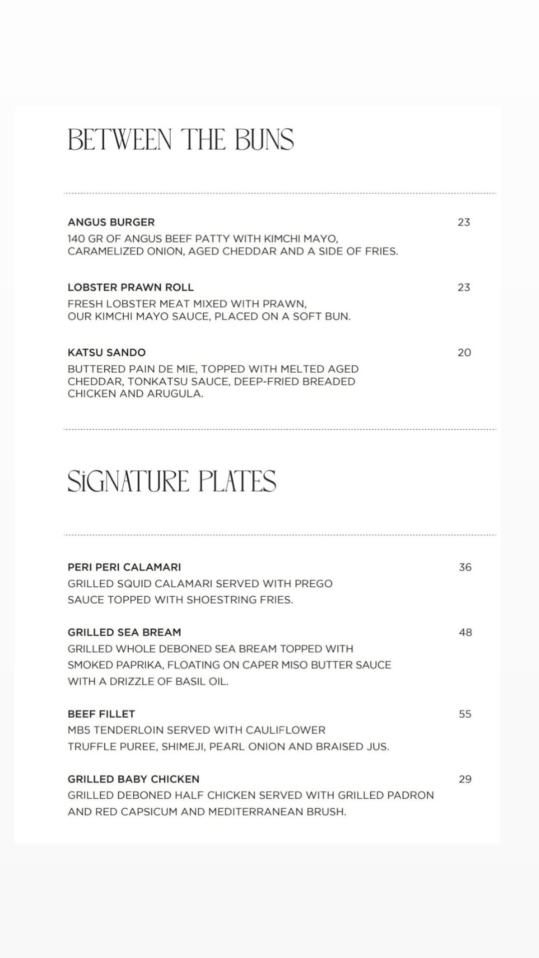Marly's menu, page 8