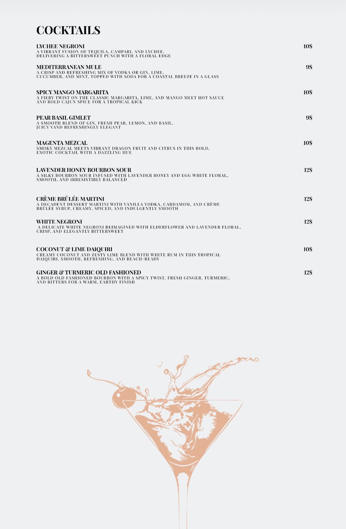 Pincette menu, page 3