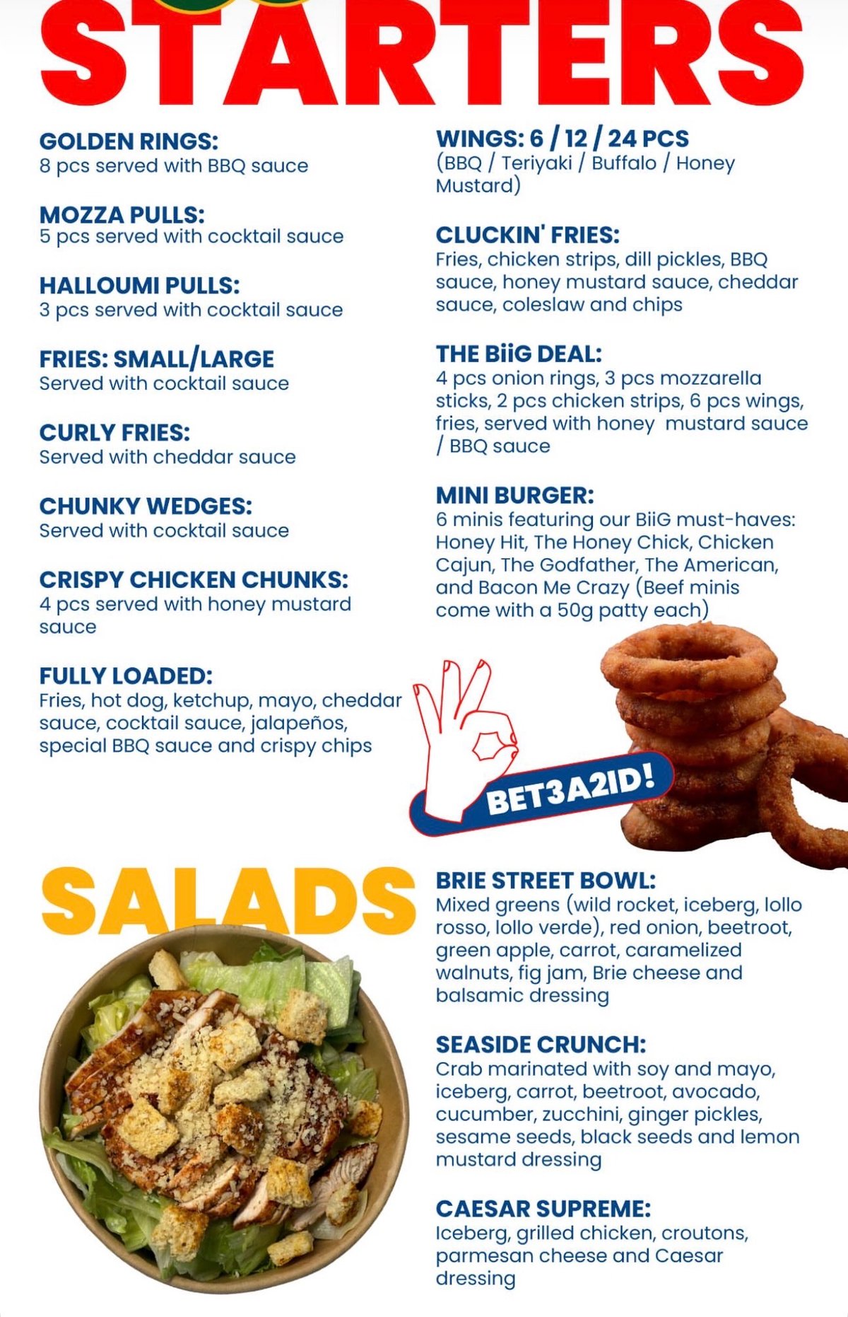 BIIg Burger menu, page 5