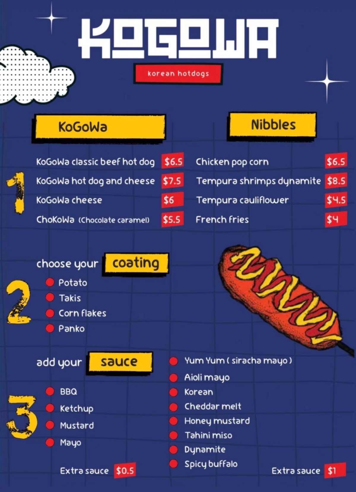 Kogowa menu, page 2