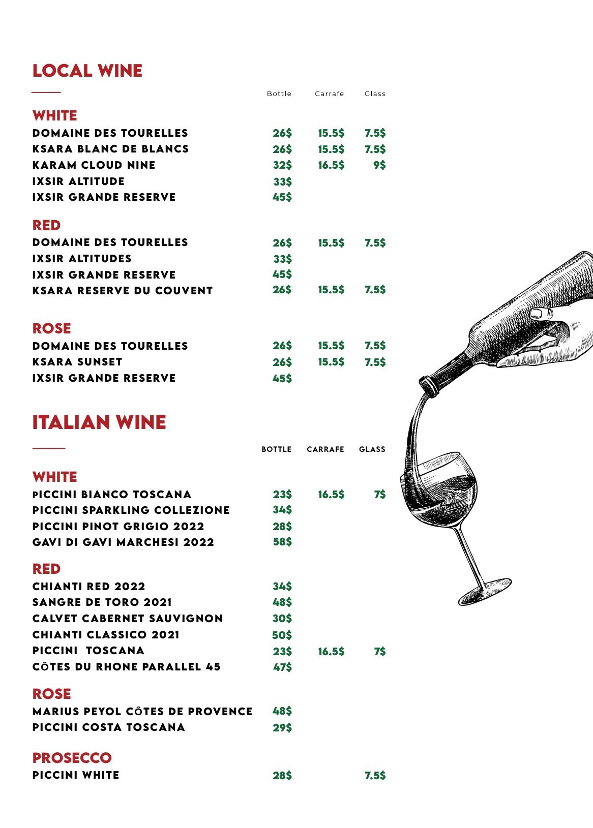 Pizzalata menu, page 4