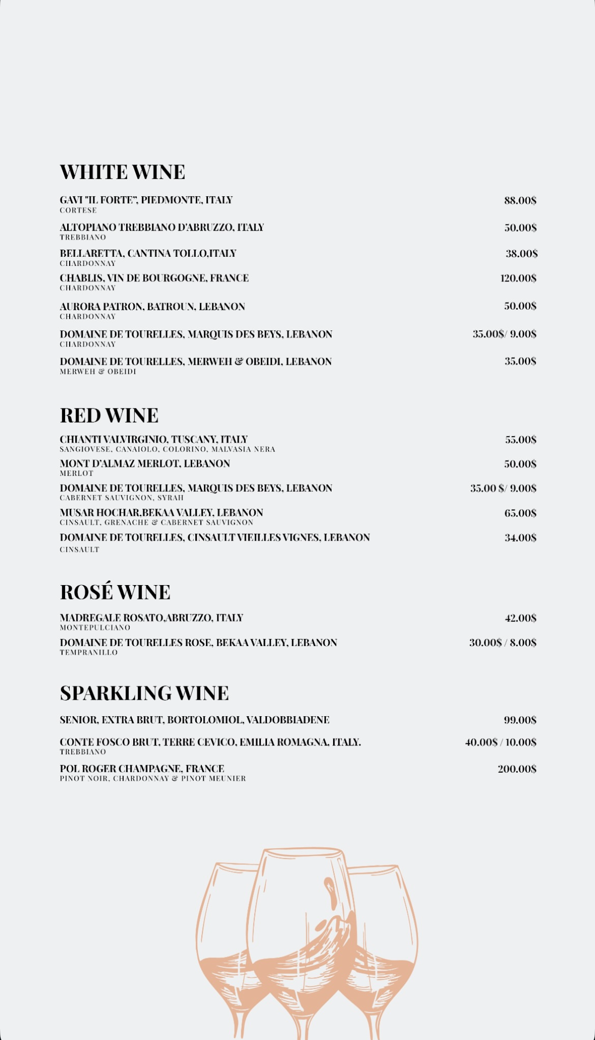 Pincette menu, page 3