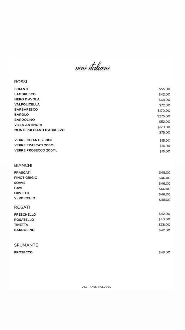 Luigi Cucina Italiana menu, page 7