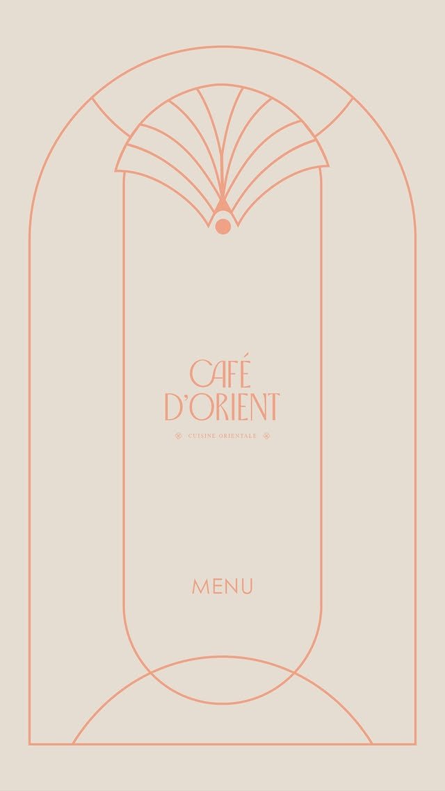 Café D'Orient menu, page 1