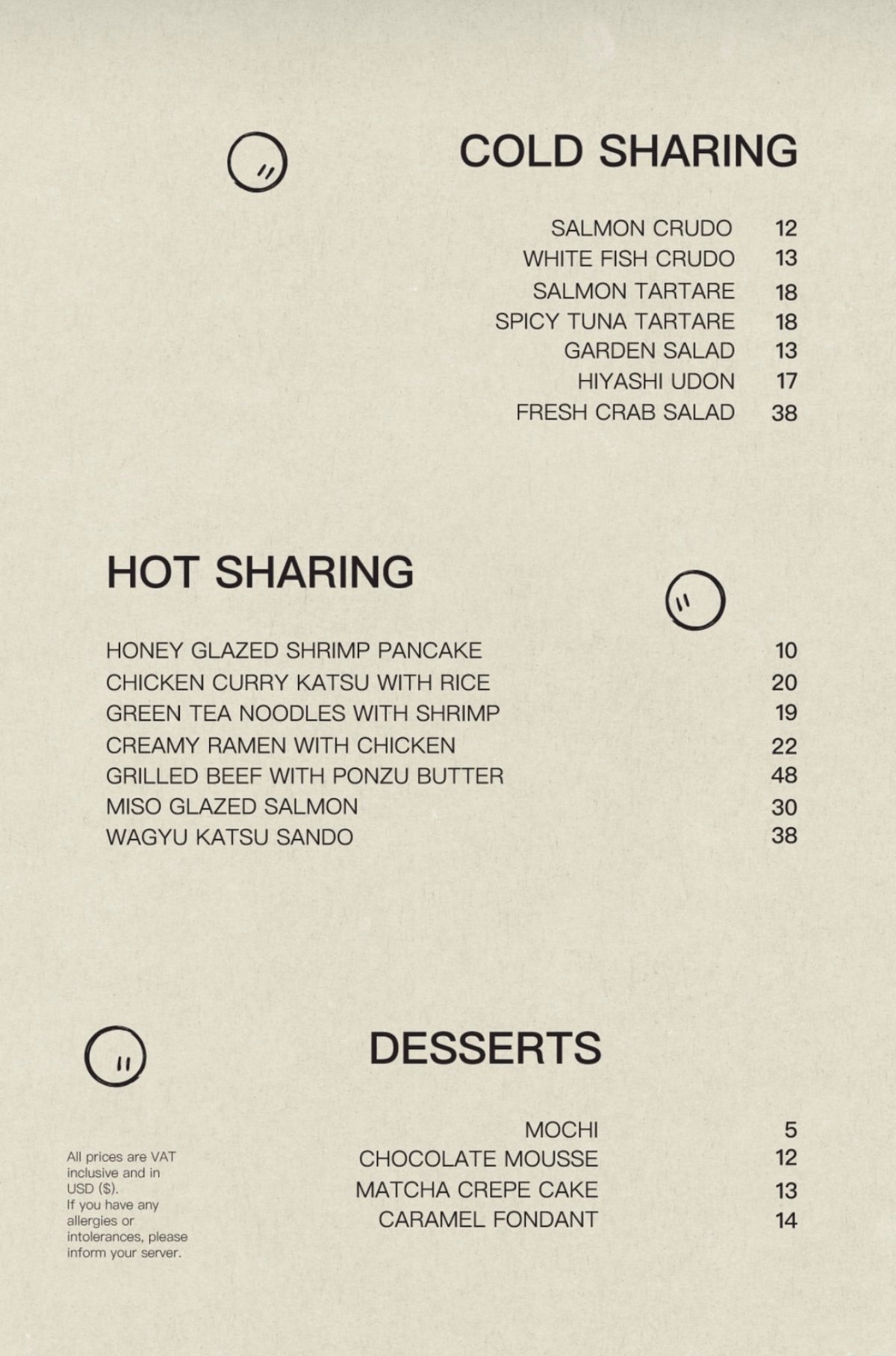 Muun menu, page 2