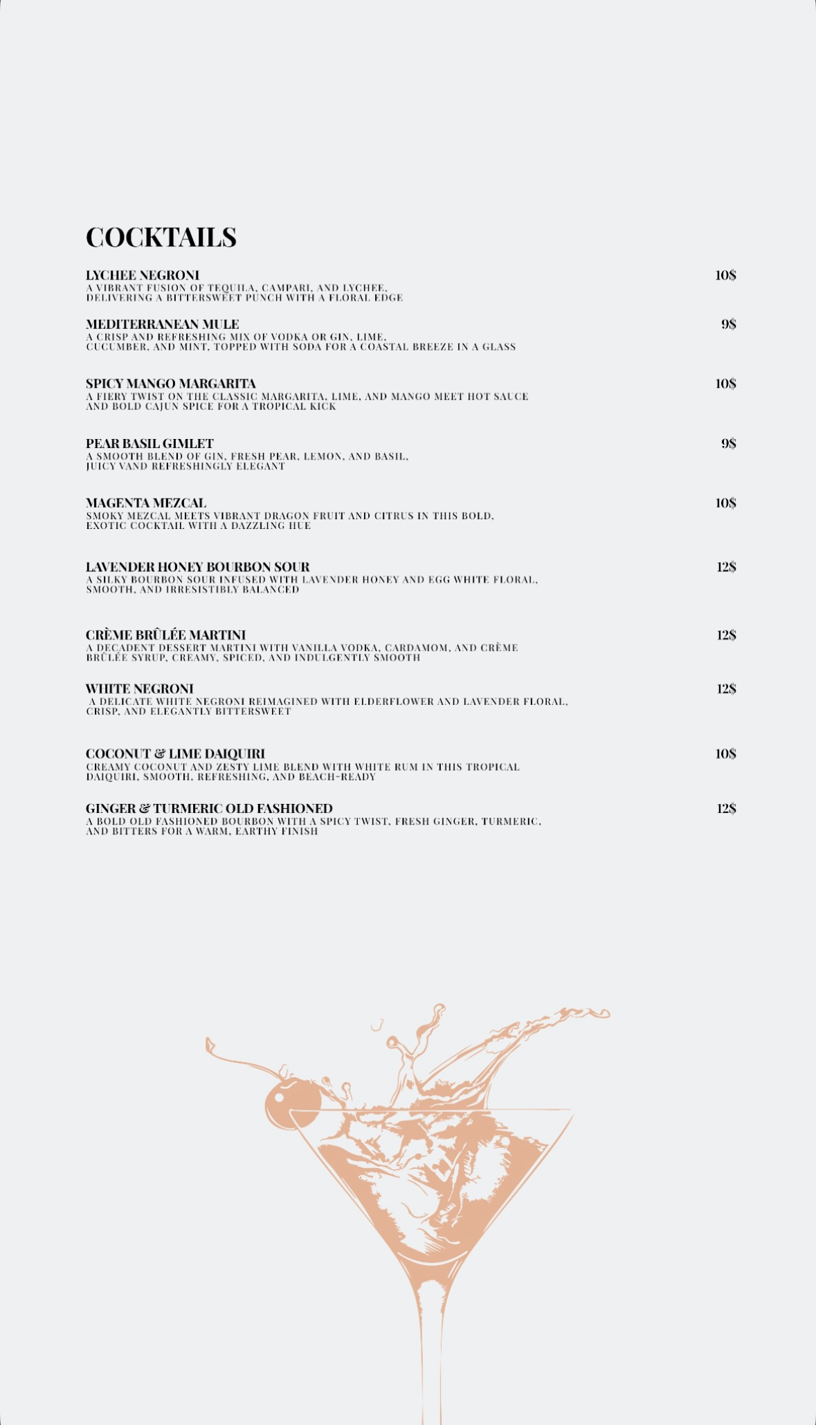 Pincette menu, page 2